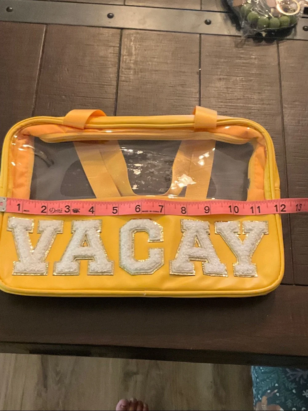 Yellow Clear VACAY Travel Tote - Picture 3 of 5